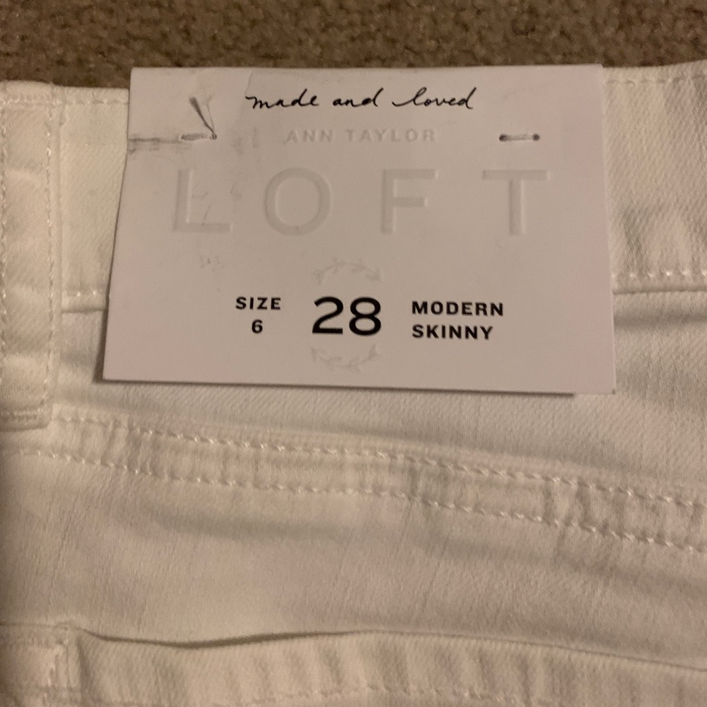 LOFT White Jeans